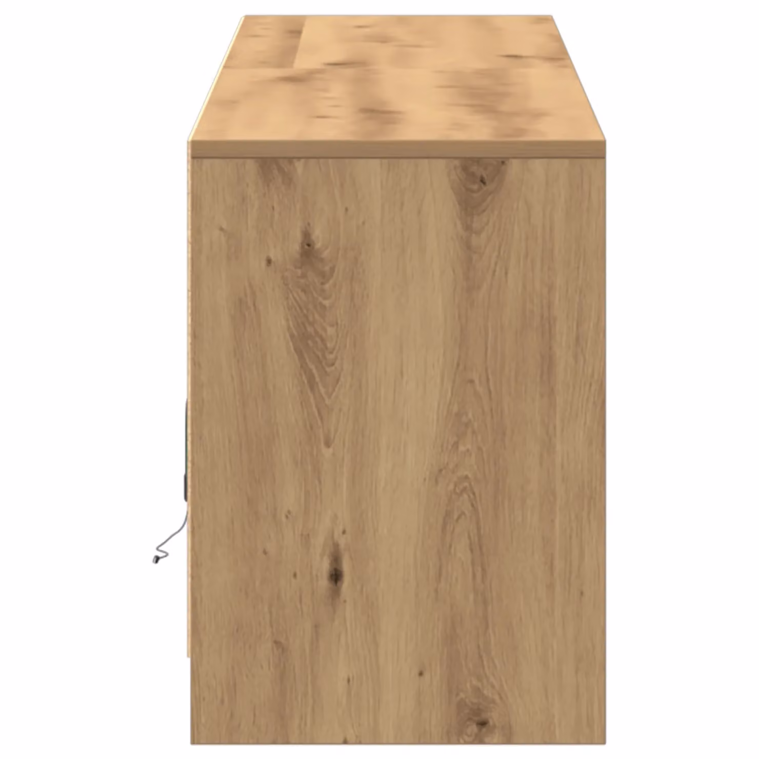 Berkfield Home Modern TV Cabinet with LED Lights in Artisan Oak Brown, W/D/H: 100 x 34 x 50 cm – 3