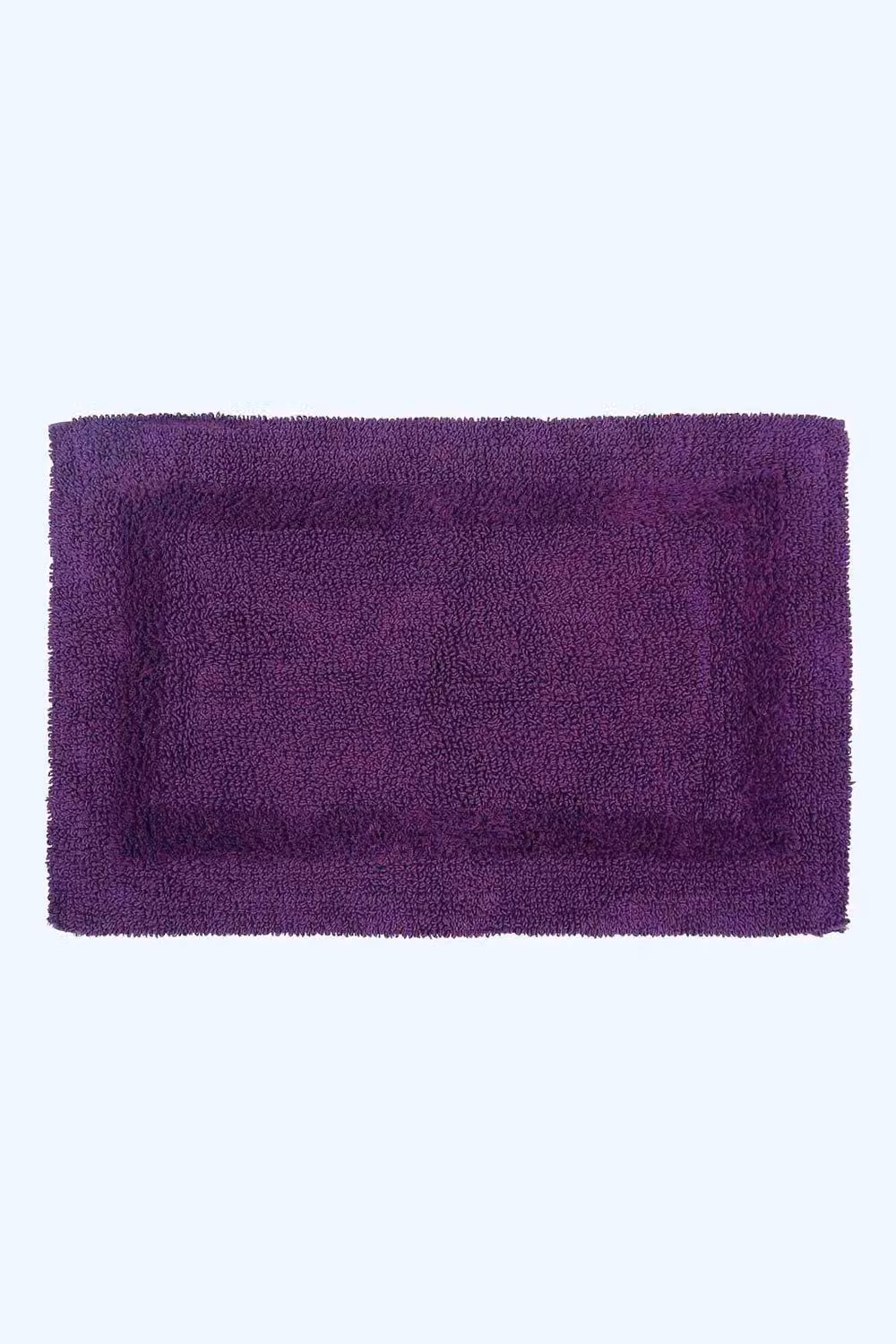 Homescapes Luxury 2 Piece Cotton Bath Mat and Pedestal Mat Set in Purple, 1600GSM – 2