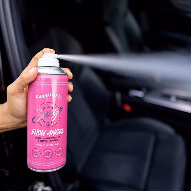 Carfume Surge Can Snow Angel Car Fragrance, 400ml, Pink