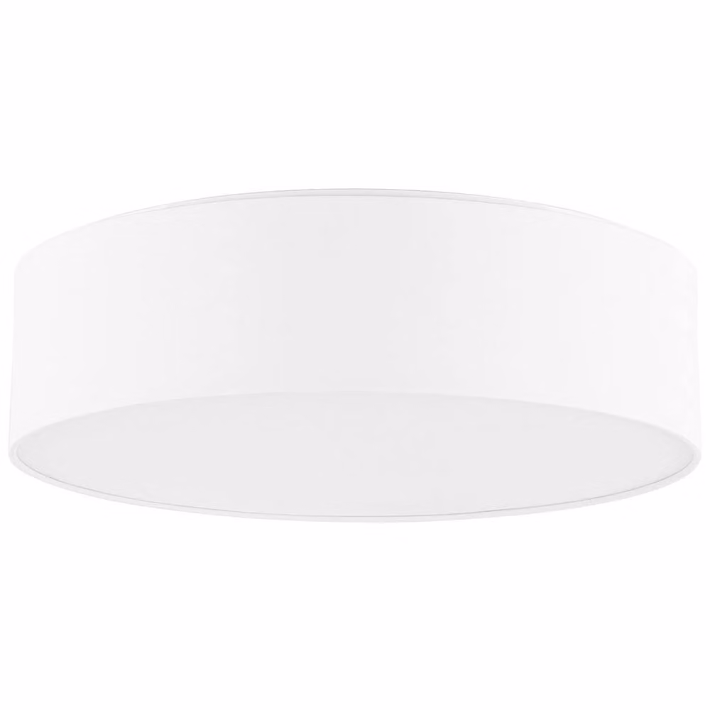 Wyld and Coco White Polycotton Boho Style Flush Ceiling Lamp, Diameter: 45 cm – 2