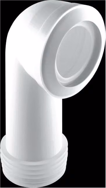 McAlpine MAC-8L MACFIT White Plastic 90 Degree Bend WC Connector – 1