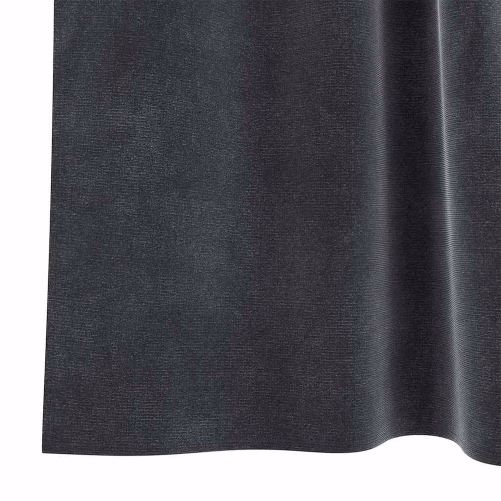 Berkfield Home Dark Grey Velvet Blackout Curtains with Hanging Loops, 2 Pack – 5