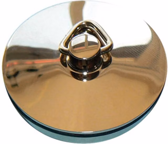 Thomas Dudley Basin Plug and Chain in Chrome, 1.1/2 inch