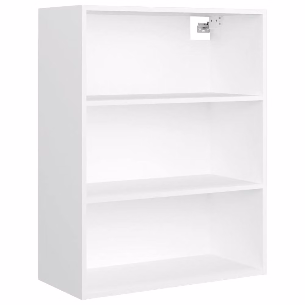 Berkfield Home White Hanging Wall Cabinet with Internal Shelves W/D/H: 69.5 x 32.5 x 90 cm – 2