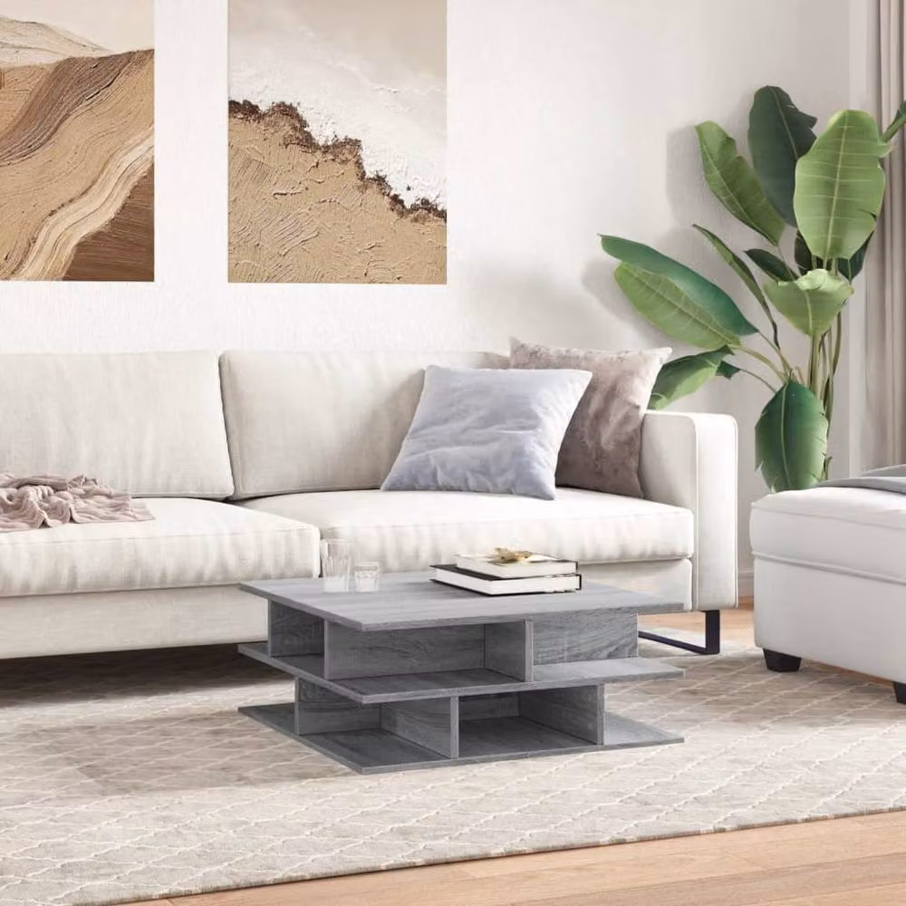 Berkfield Home Grey Sonoma Coffee Table, W/D/H: 70 x 70 x 29 cm – 3