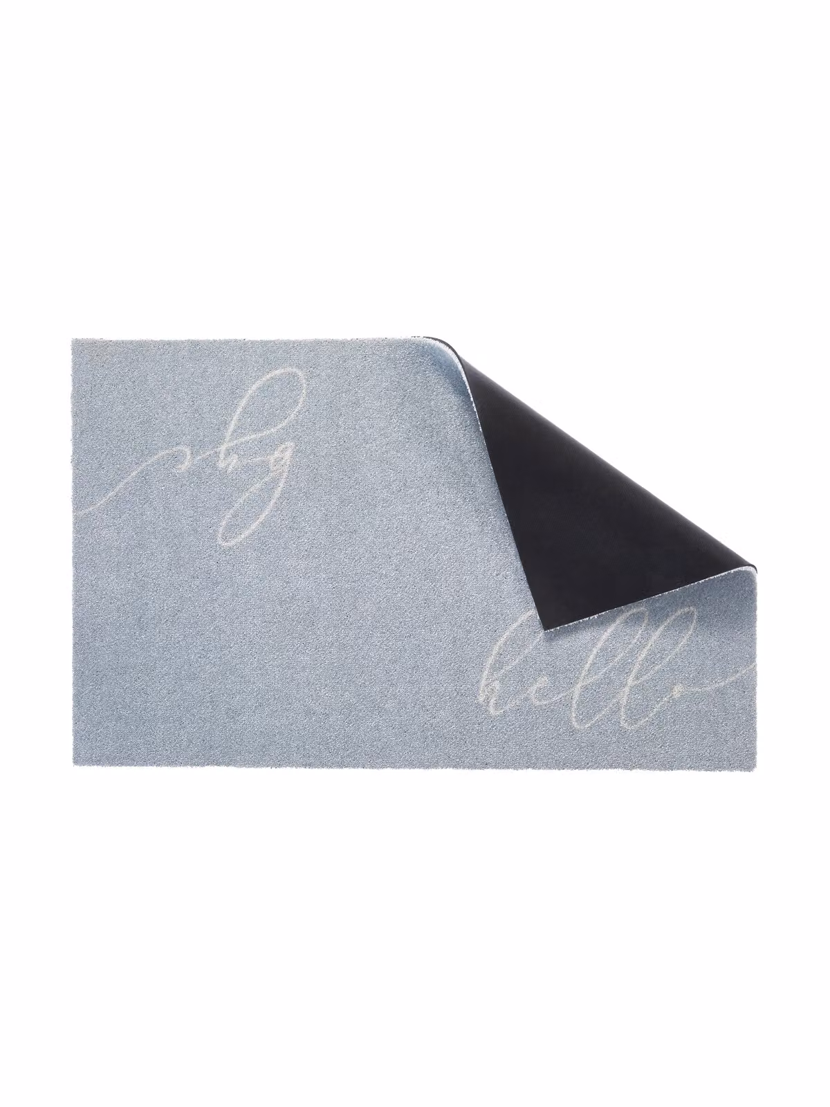 Artsy Mats Hello Bye Blue Washable Non-Slip Indoor Doormat W: 80 cm, D: 50 cm – 2