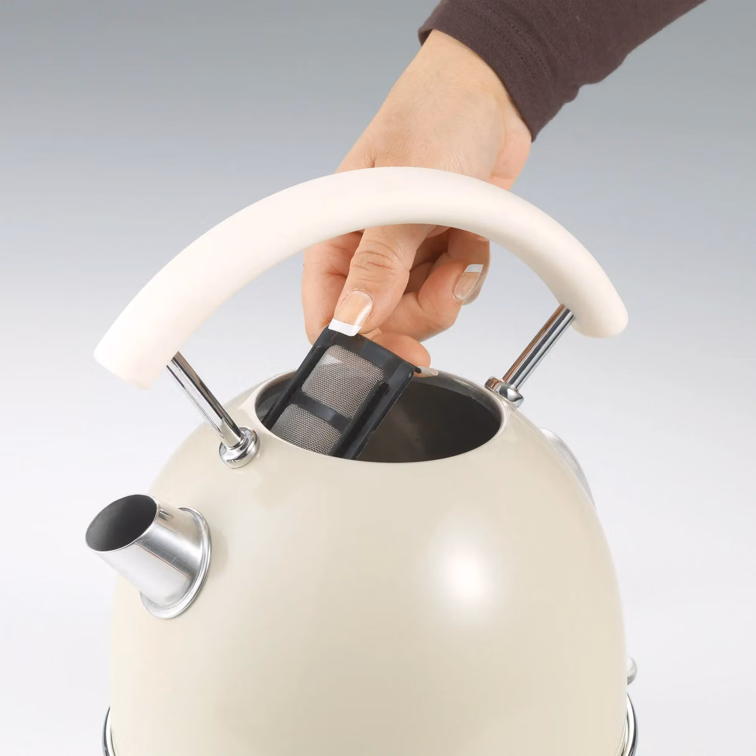 Ariete Vintage Dome Kettle, 2 Slice Toaster and Microwave Set in Beige – 2