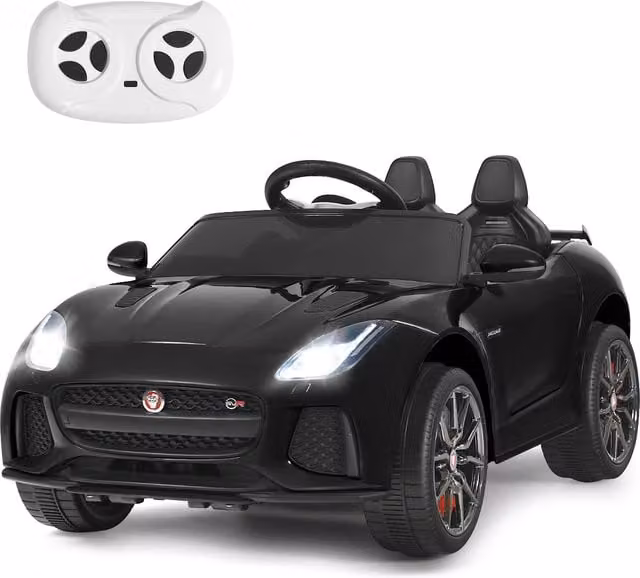 Costway 12V Jaguar F-Type SVR Kids Electric Ride On Car, Black