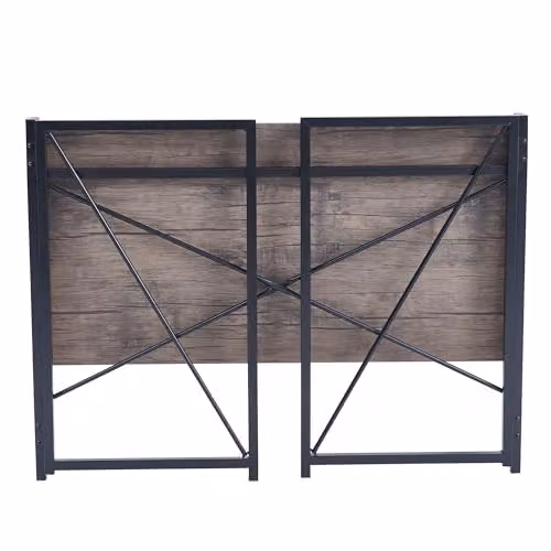 mcc direct Miami Folding Computer Desk in Distressed Grey – 4