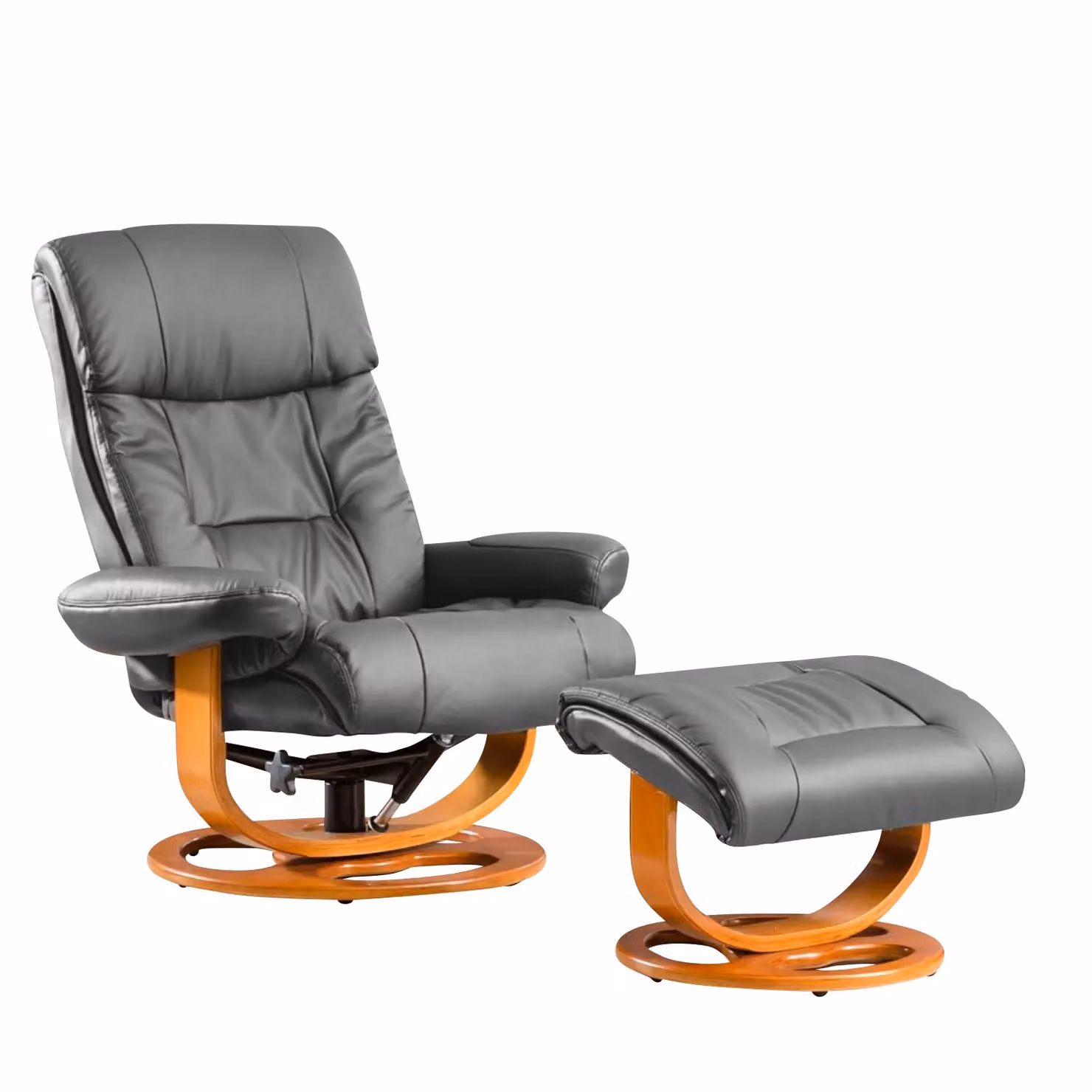 Artemis Home Barriston Swivel Recliner with Massage and Heat in Grey – 2
