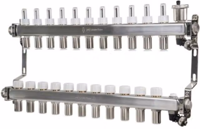 John Guest Speedfit 11 Port UFH Manifold Grey JGUFHMAN11/4