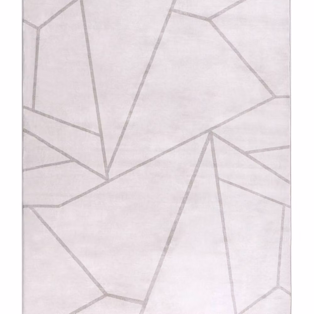 Wyld and Coco Geometric Beige Rectangular Rug, W: 140 cm, L: 200 cm – 2