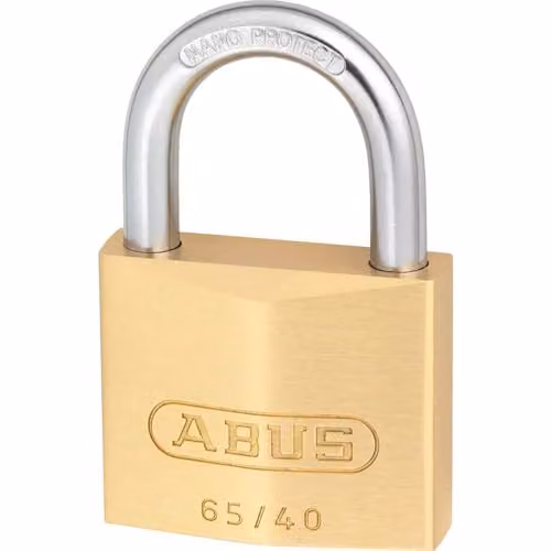 ABUS 65/40 Brass Padlock Keyed Alike in Gold