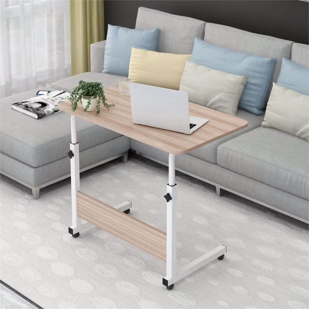 EONLION Ancient Wood Laptop Table Trolley in Brown, W/D/H: 100 x 40 x 70 cm – 2