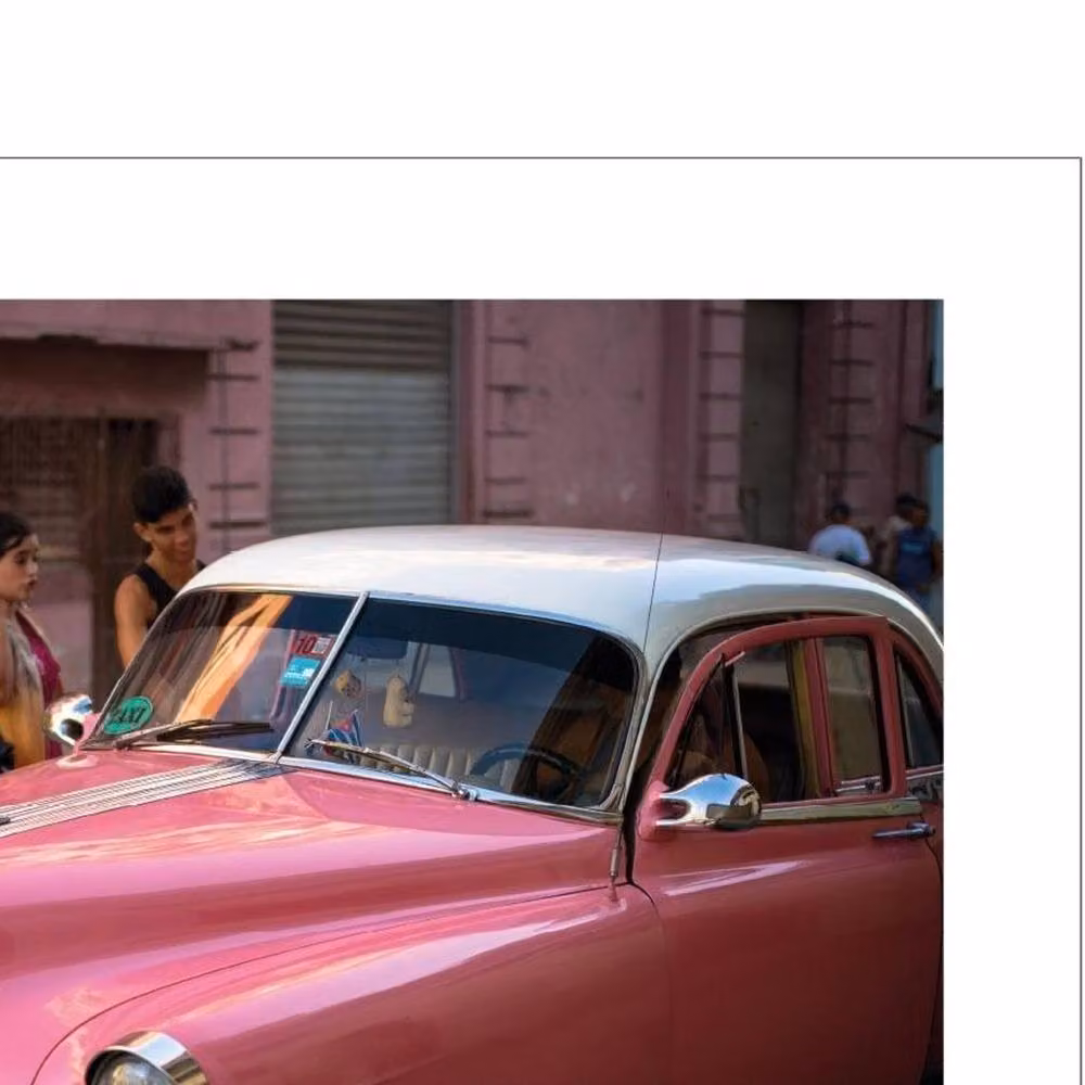 Howard Shooter Cuba Havana Classic Pink Car Paper Poster – 2