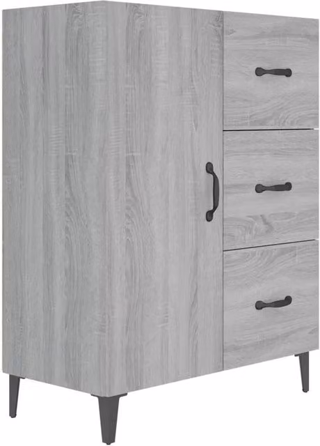 Berkfield Home Grey Sonoma Sideboard in Engineered Wood W/D/H: 69.5 x 34 x 90 cm – 1