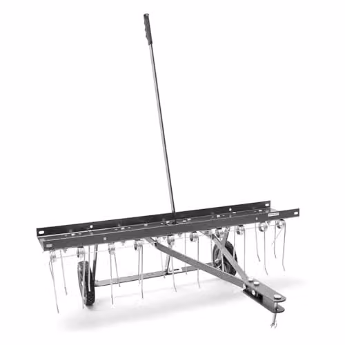 The Handy Towed Tine Dethatcher and Lawn Raker with 24 Steel Tines, Width: 121 cm, Black – 1