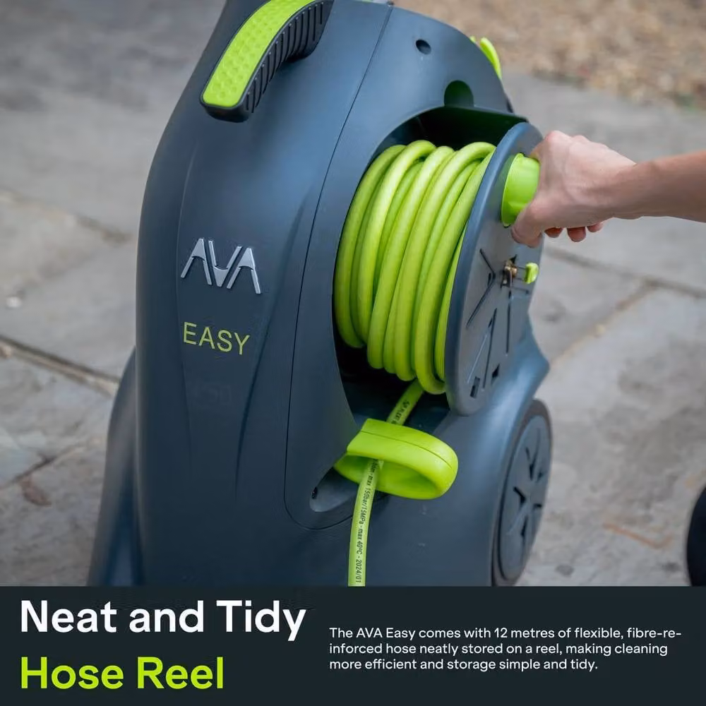 AVA Easy P50 XLarge 130 Bar Pressure Washer Bundle with Hose and Accessories in Dark Green – 3