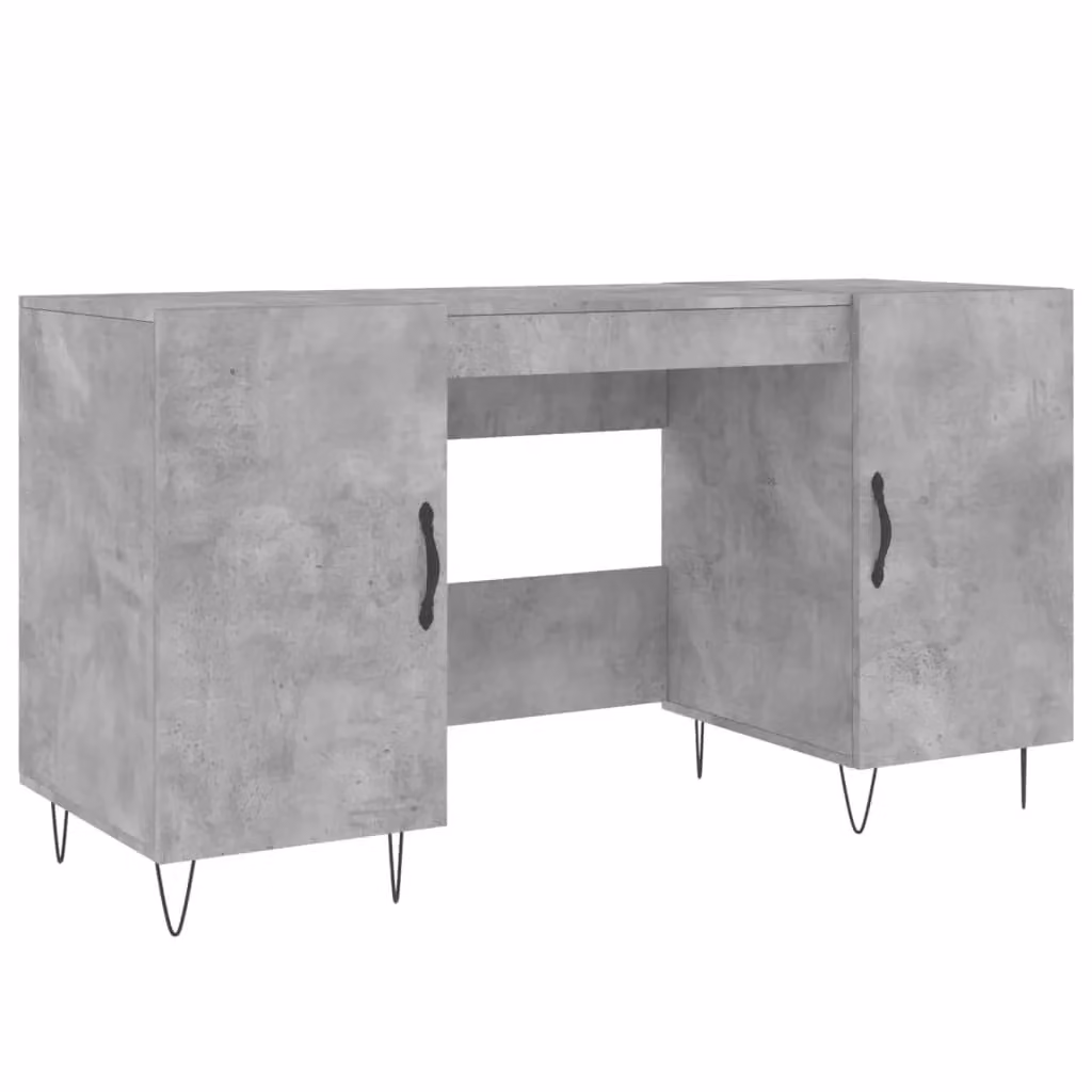 Berkfield Home Industrial Writing Desk in Grey, W/D/H: 140 x 50 x 75 cm – 2