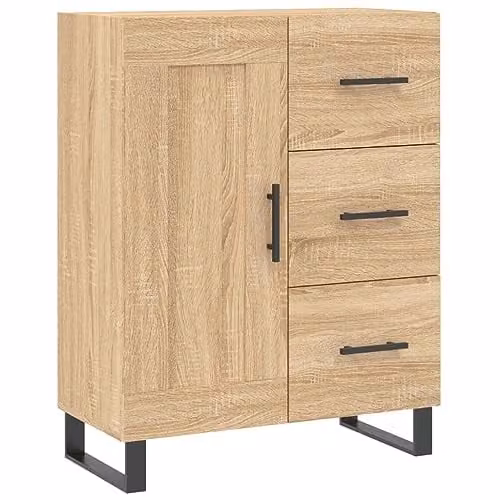 vidaXL Sonoma Oak Sideboard in Brown, W/D/H: 69.5 x 34 x 90 cm