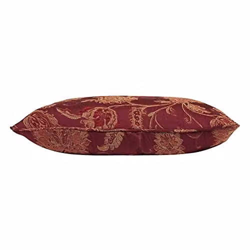 Paoletti Zurich Floral Jacquard Square Cushion in Red, W/D/H: 45 x 45 x 45 cm – 2