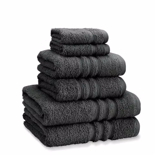 Catherine Lansfield 6 Piece Zero Twist Cotton Towel Bale Set in Grey