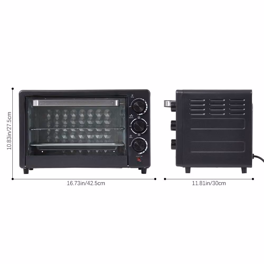Living and Home 25L Countertop Toaster Grill Oven in Black – 5