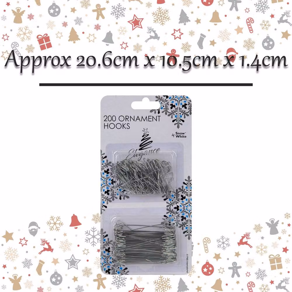 VFM e-Store Silver Metal Snowflake Christmas Decoration Hanging Ornaments, W/D/H: 20.6 x 10.5 x 1.4 cm – 2
