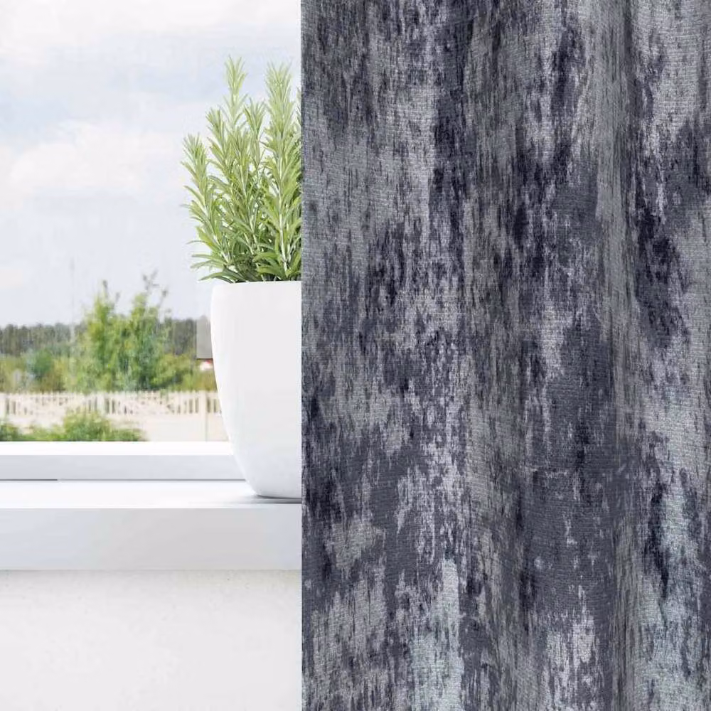 Berkfield Home Velvet Eyelet Curtains, 2 Pack, Silver Grey, H 175 cm x W 140 cm – 3