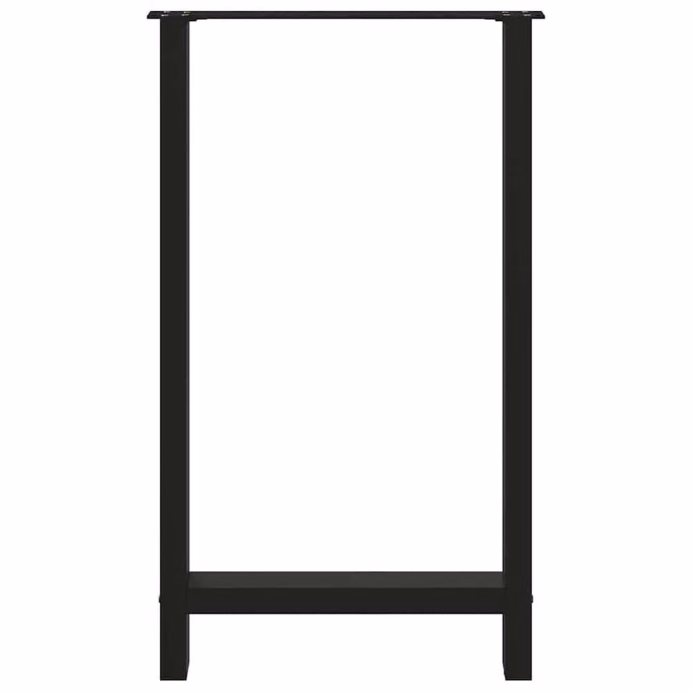 Berkfield Home Modern Black Steel Sled Base Coffee Table Legs, 2 Pieces, H: 60 cm, W: 100-101 cm – 4