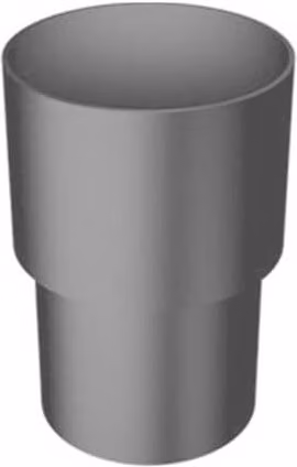 ARP Aluminium Round Swaged Downpipe Loose Socket 76mm Anthracite Grey 7016 Matt PPC Finish