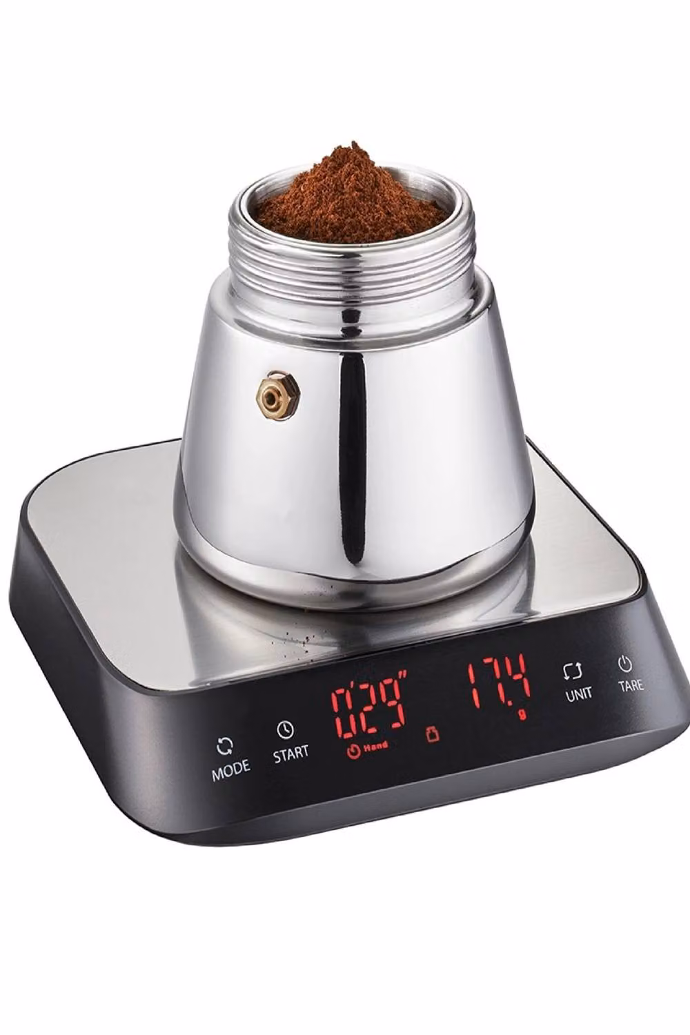 Gefu PREZISO LED Digital Kitchen Weighing Scale with Digital Display in Black and Silver – 3