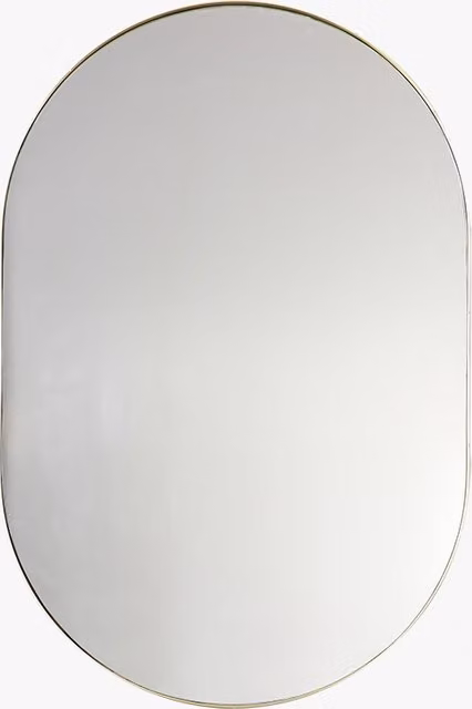 Perch & Parrow Good Lookin' Champagne Elliptical Gold Wall Mirror