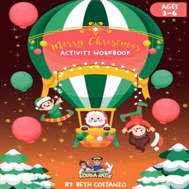 Beth Costanzo Christmas Activity Workbook for Kids, Multicolour Paperback