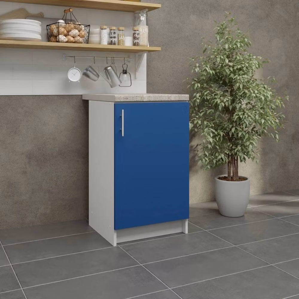 SPETLEK Modern Navy Blue Kitchen Base Unit with Hinged Doors – 2