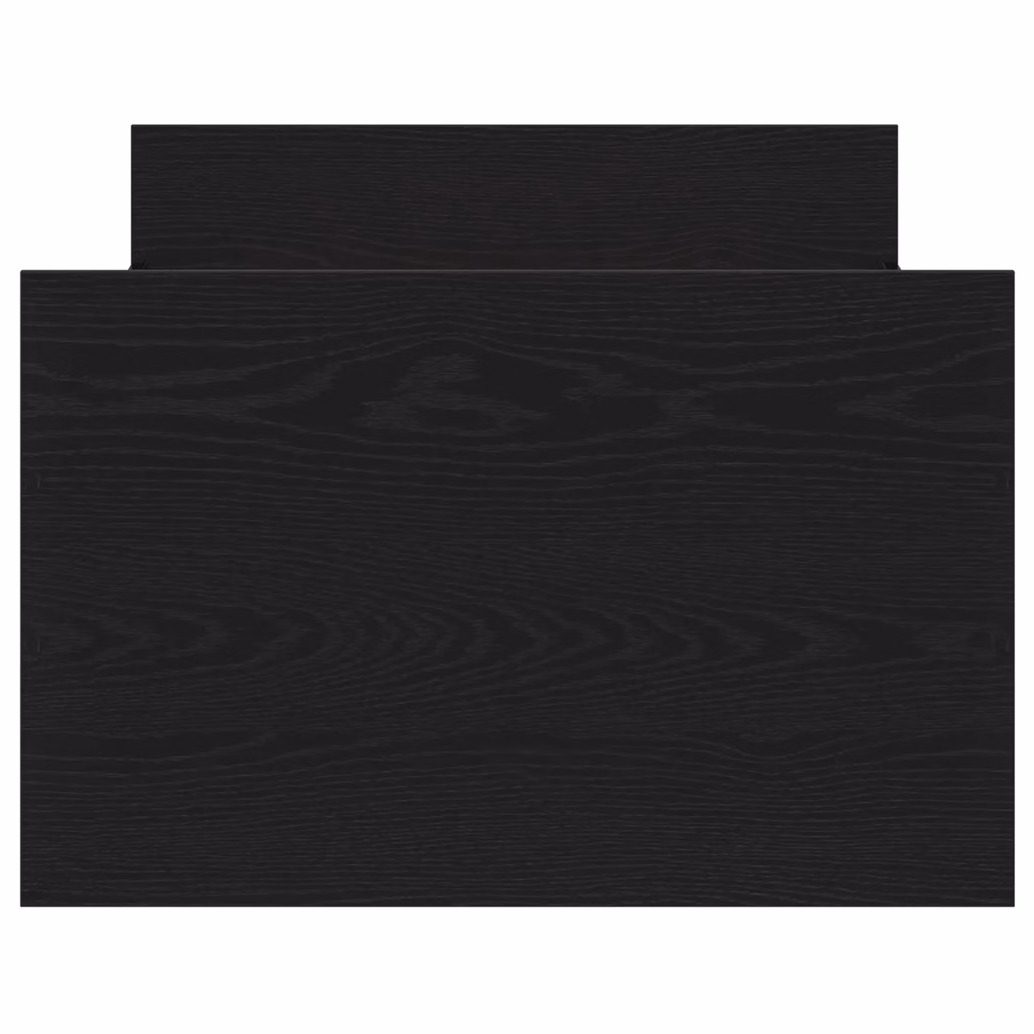 Berkfield Home Modern Black Oak Bed Frame in Engineered Wood W/D/H: 190 x 75 x 50 cm – 4