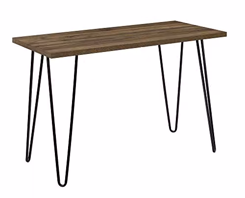 DHP Furniture Owen Writing Desk in Brown and Black, W/D/H: 101.6 x 49.5 x 68.0 cm – 1