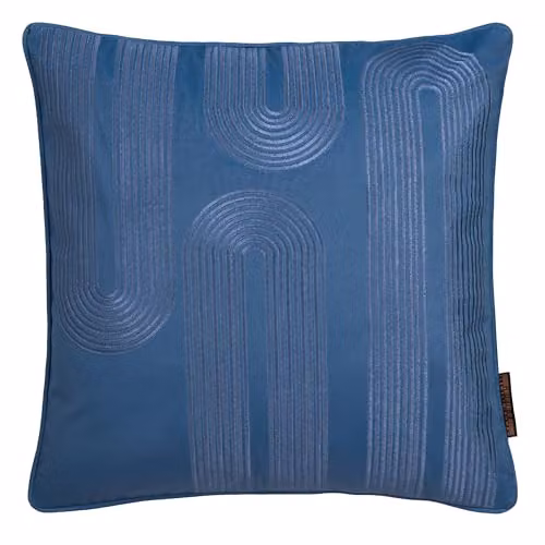 Ulster Weavers Graphic Velvet Filled Cushion in Petrol, Yellow and Blue, W/D/H: 43 x 43 x 43 cm – 2