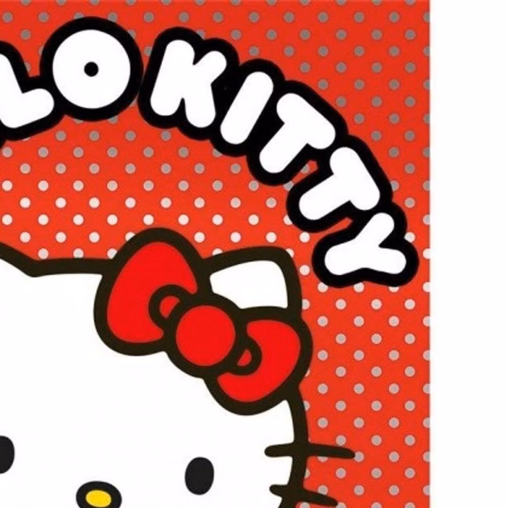 Hello Kitty Red Polka Dot Metallic Poster – 2