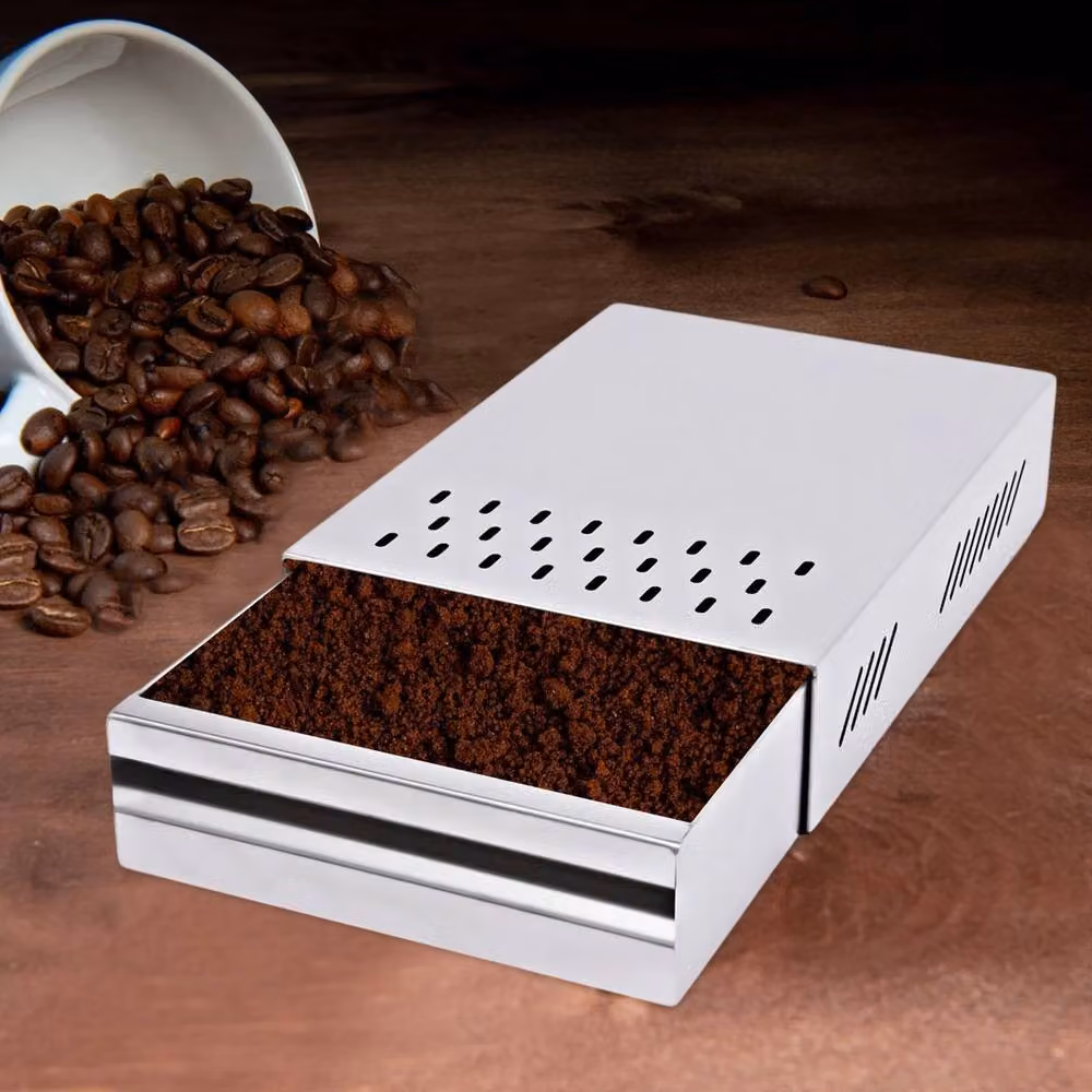 Ventryn Silver Espresso Coffee Knock Out Drawer Waste Grounds Container – 2