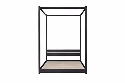 Birlea Darwin Four Poster Double Bed in Black Metal – 2
