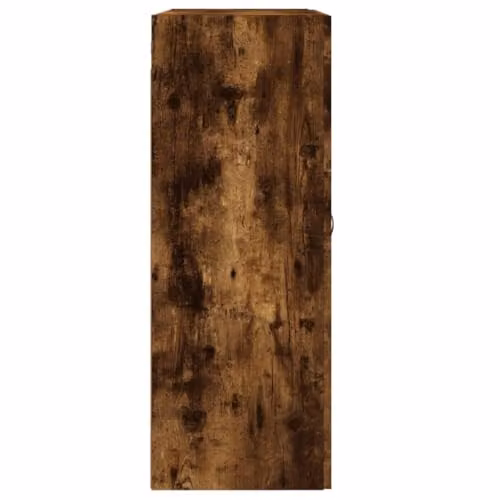 vidaXL Wall Mounted Storage Cabinet in Smoked Oak Engineered Wood for Bathroom, Bedroom or Living Room – 3