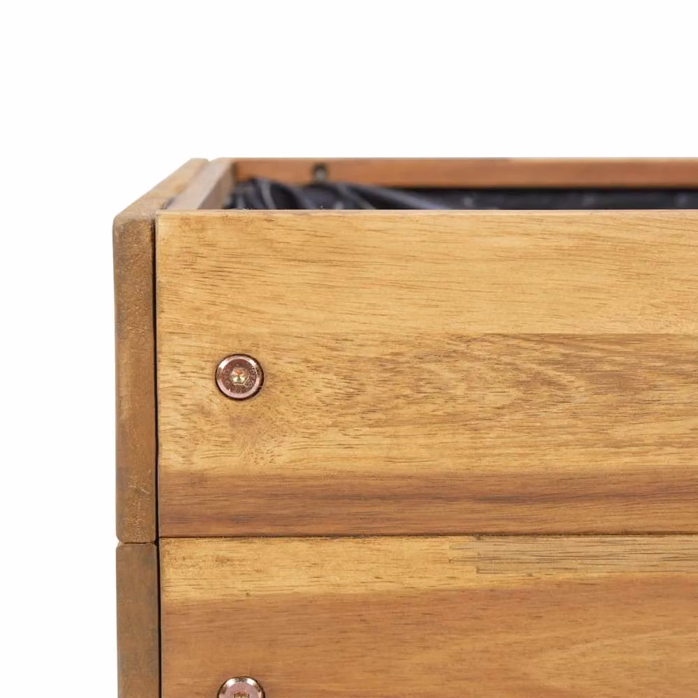 Berkfield Home Raised Garden Planter in Brown Solid Acacia Wood W/D/H: 50 x 40 x 45 cm – 3