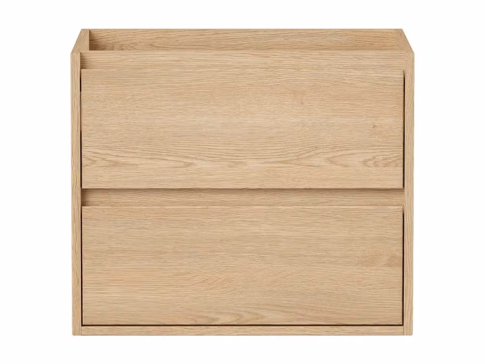 MILIPAM Vente-unique Suspended Vanity Unit in Light Oak Veneer, W/D/H: 60 x 45 x 50 cm – 2