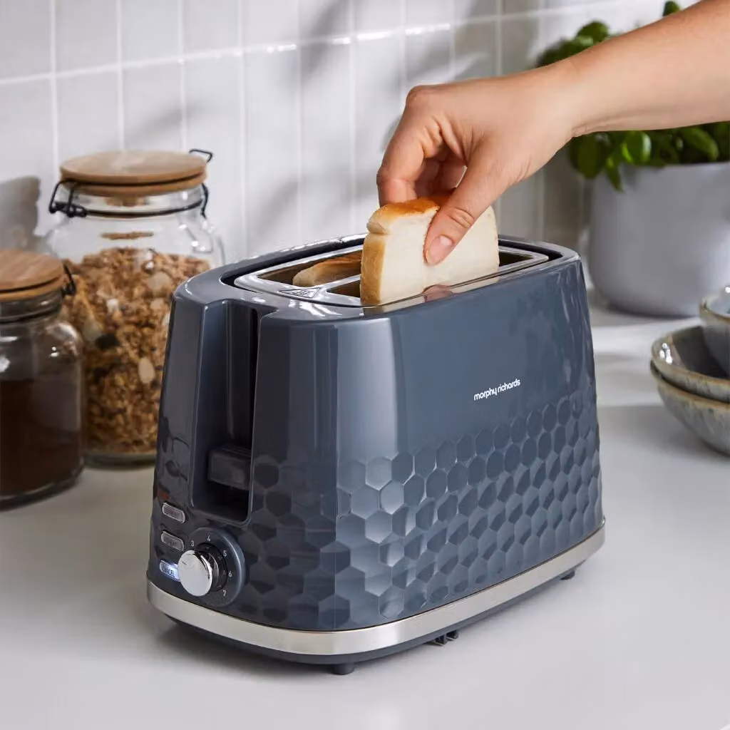 Morphy Richards Hive Kettle and Toaster Set in Grey – 5