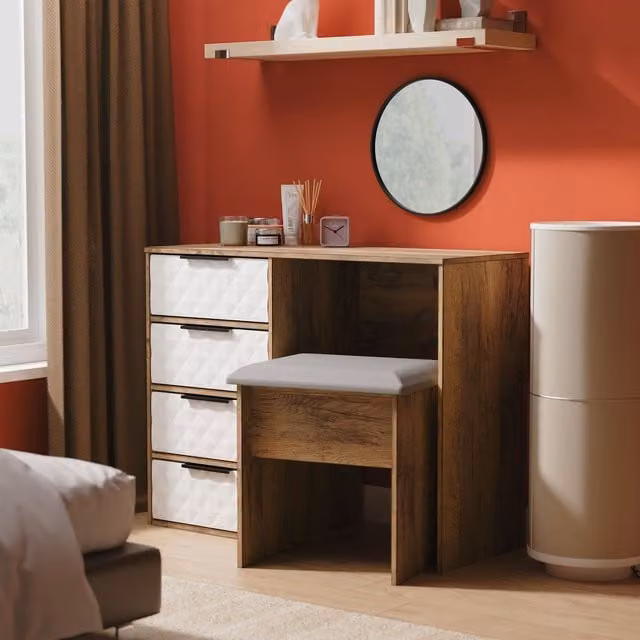 2 U Islay 4 Drawer Vanity in White – 1