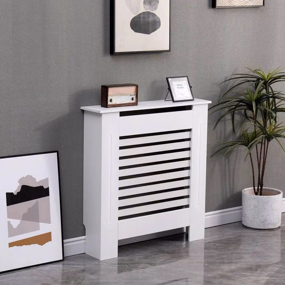 PAWNORA White MDF Small Radiator Cover – 4