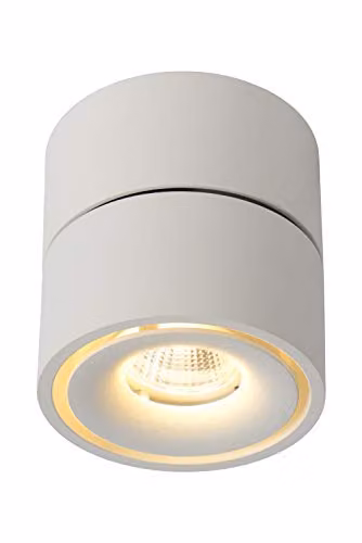 Lucide Yumiko Dimmable and Adjustable Surface Mounted LED Ceiling Spotlight in White – 1