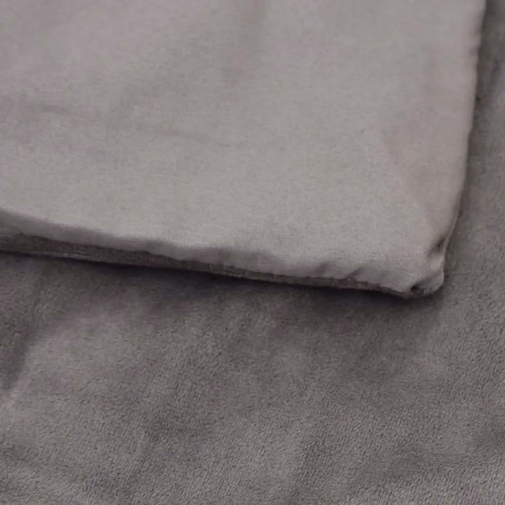 Berkfield Home Weighted Blanket with Removable Grey Cotton Cover, 13 kg, W/D/H: 200 x 200 x 0 cm – 3