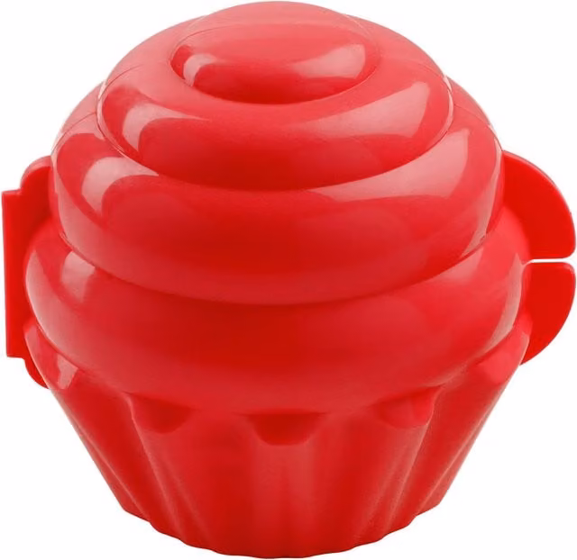 Orsina Red Plastic Cupcake Keeper with Snap Lid – 1